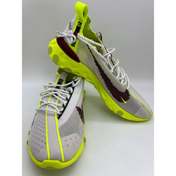 Nike React ISPA Sneakers Platinum Volt Running Shoes CT2692 002 Men's Size 9 - Picture 12 of 12